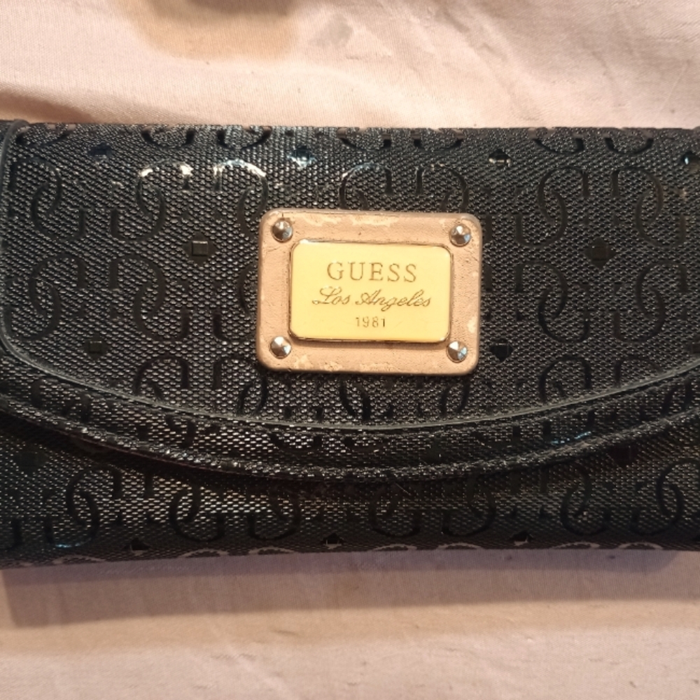 Black and pink Guess Wallet